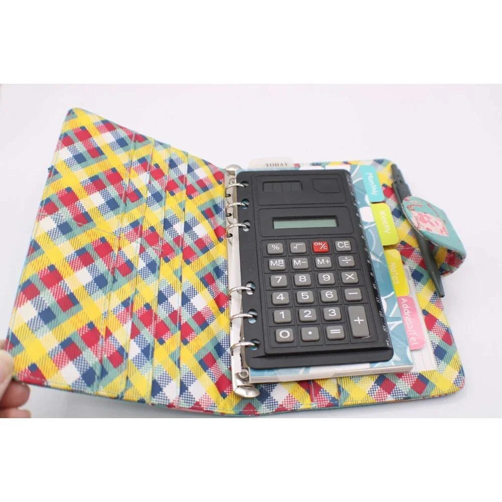 Fashion Girl Planner Agenda Organizer Polka Dot and Purses w/ Calculator Pen NEW
